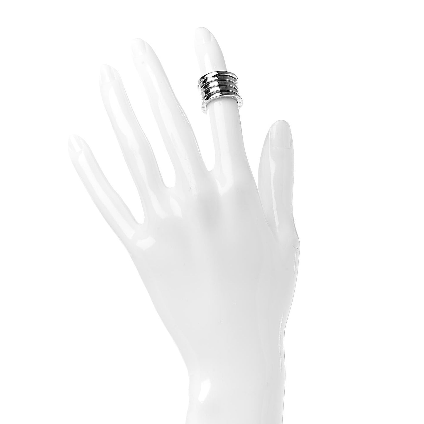 18K White Gold B.Zero1 Five-Band Ring 46 3.75