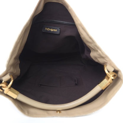 Saint Laurent Canvas Sheepskin Large Roady Beige 5 of 17