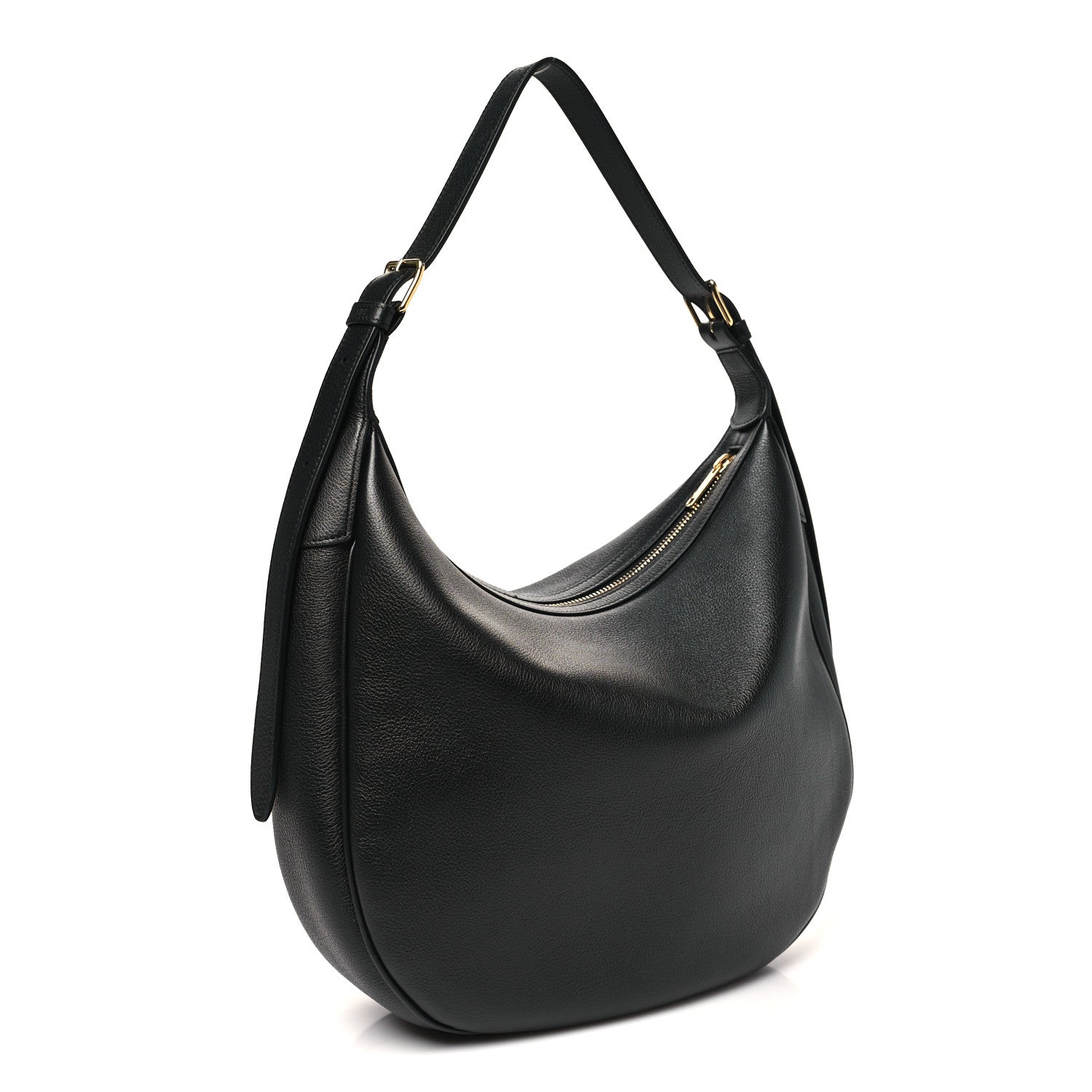 Celine Supple Calfskin Cuir Triomphe Medium Heloise Shoulder Bag Black 3 of 9
