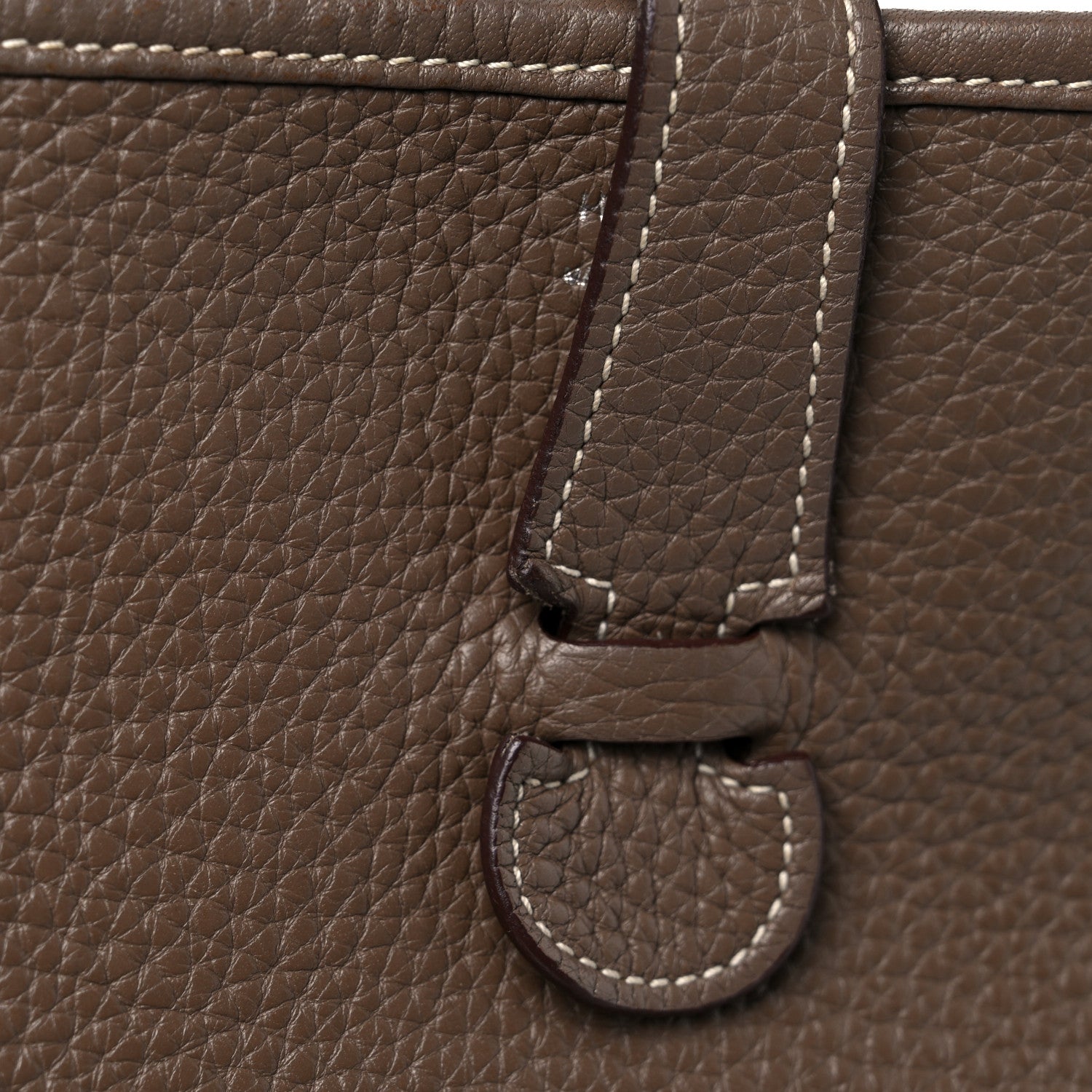 Hermes Taurillon Clemence Evelyne III PM Etoupe 17 of 20