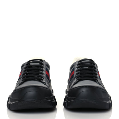 Gucci Calfskin Web Mens Nathan Sneakers 10.5 Black 2 of 8