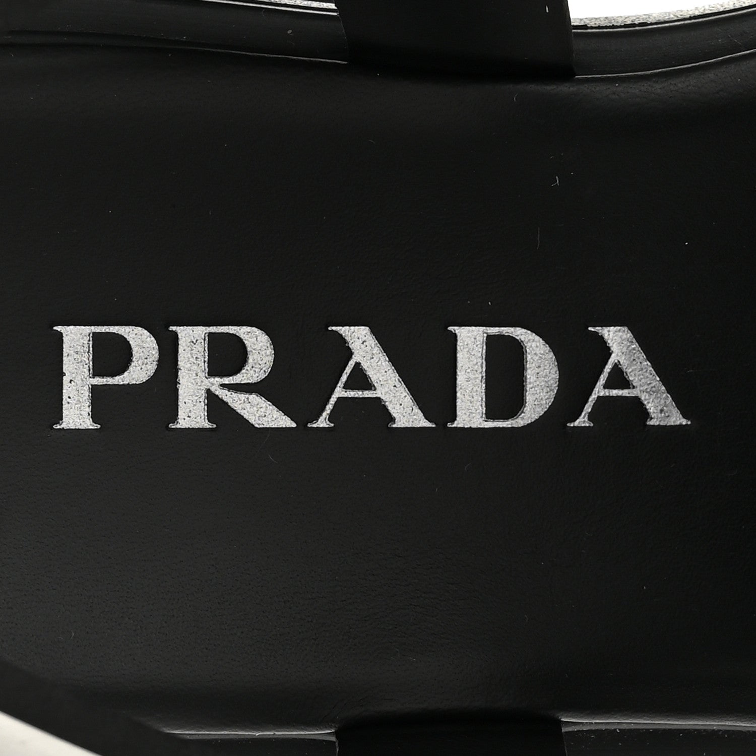 Prada Foam Rubber Triangle Logo Monolith 55mm Cage Sandals 38 Black 8 of 11