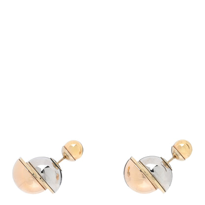 Christian Dior Mise En Dior Tribal Earrings Rose Gold Silver 1 of 5