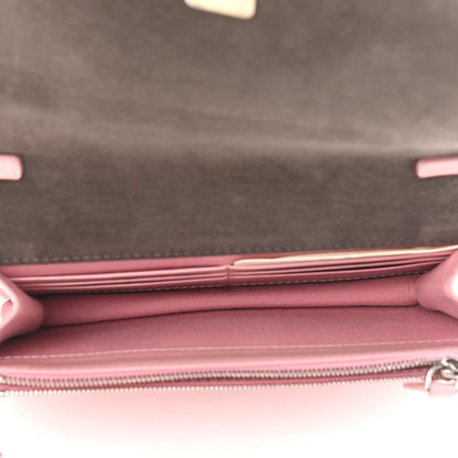 Fendi Vitello Elite Century Hypnoteyes Studded Tube Wallet On Chain Bubblegum Multicolor 4 of 8