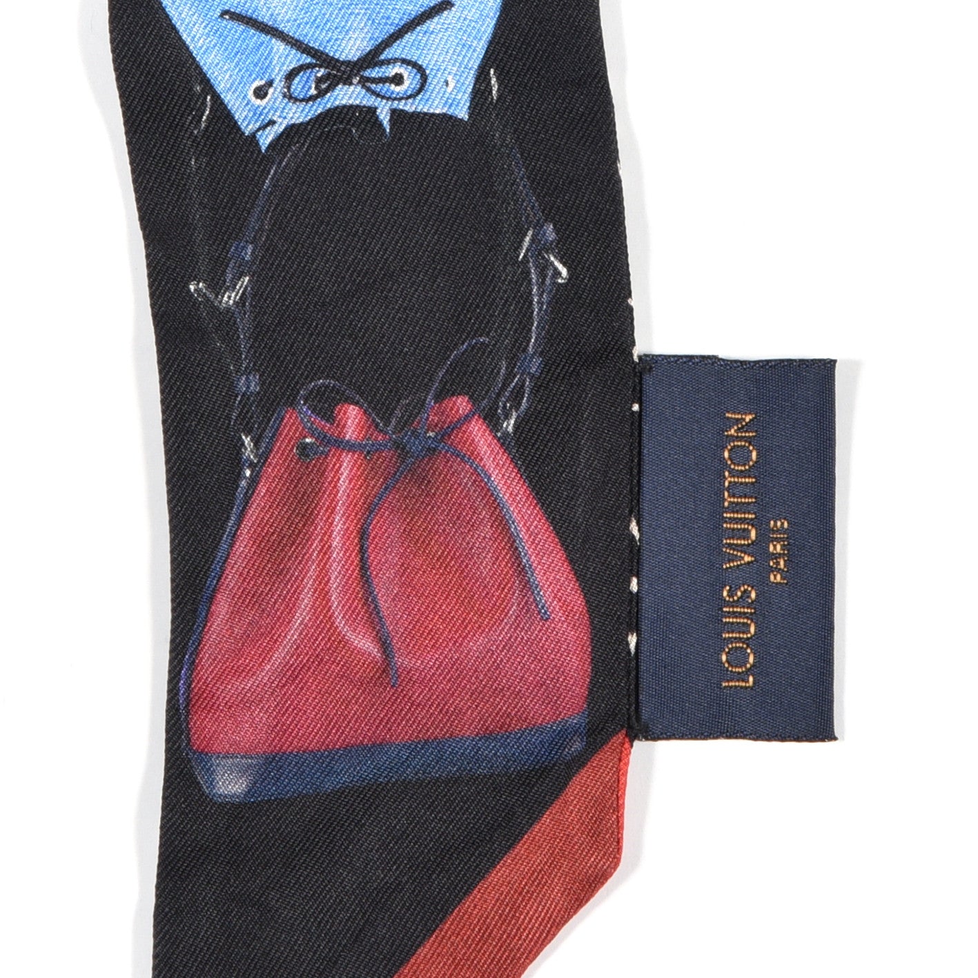 Louis Vuitton Silk Monogram Tribute To Noe BB Bandeau Black 3 of 4