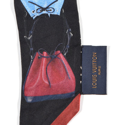 Louis Vuitton Silk Monogram Tribute To Noe BB Bandeau Black 3 of 4