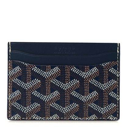 Goyard Goyardine Saint Sulpice Card Holder Navy 1 of 7
