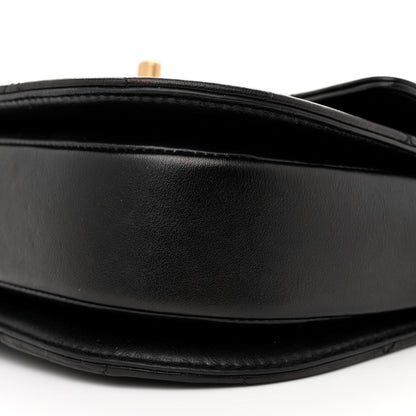 Chanel Calfskin Quilted Moon Messenger Black 10 of 11