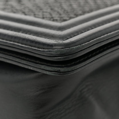 Chanel Snakeskin Medium Boy Flap Black 11 of 16