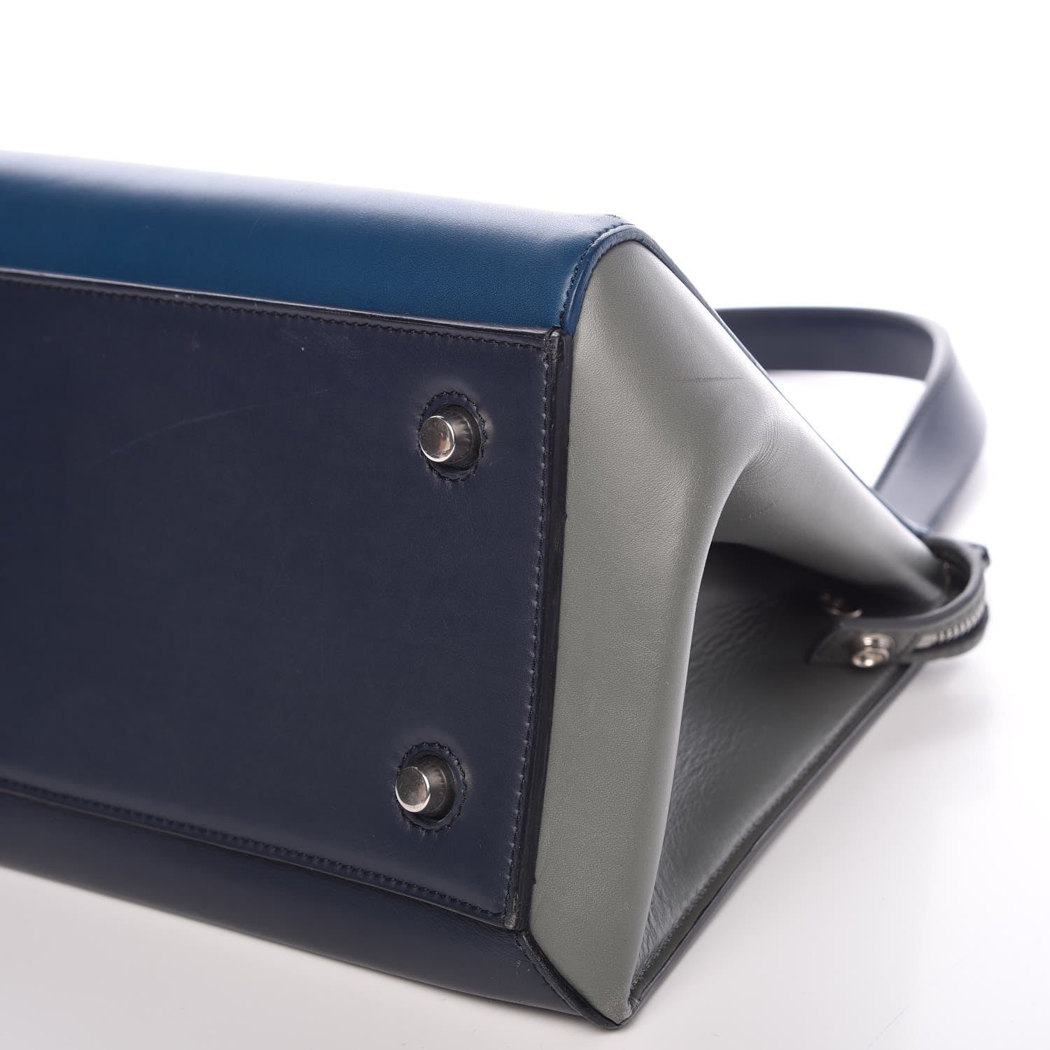 Celine Smooth Calfskin Medium Tri-Color Edge Shoulder Bag 9 of 15