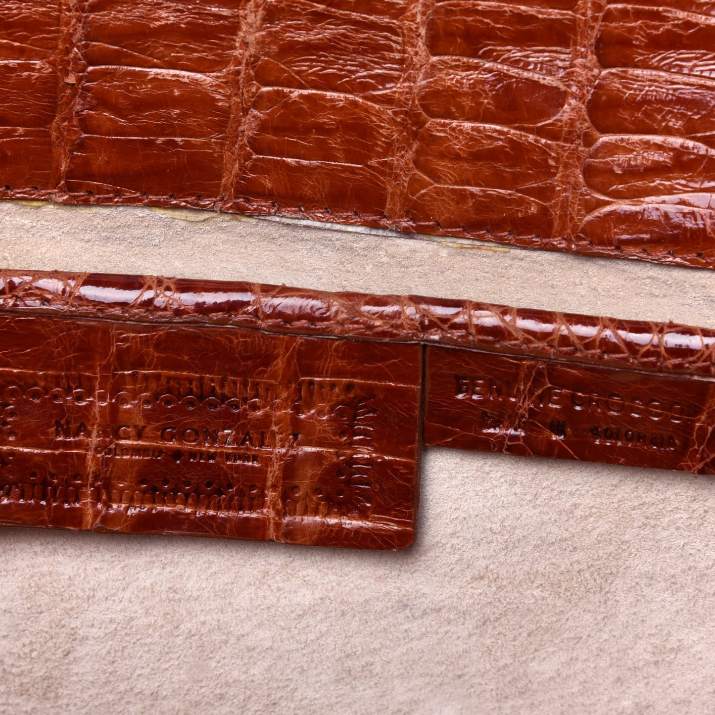 Crocodile Clutch Brown