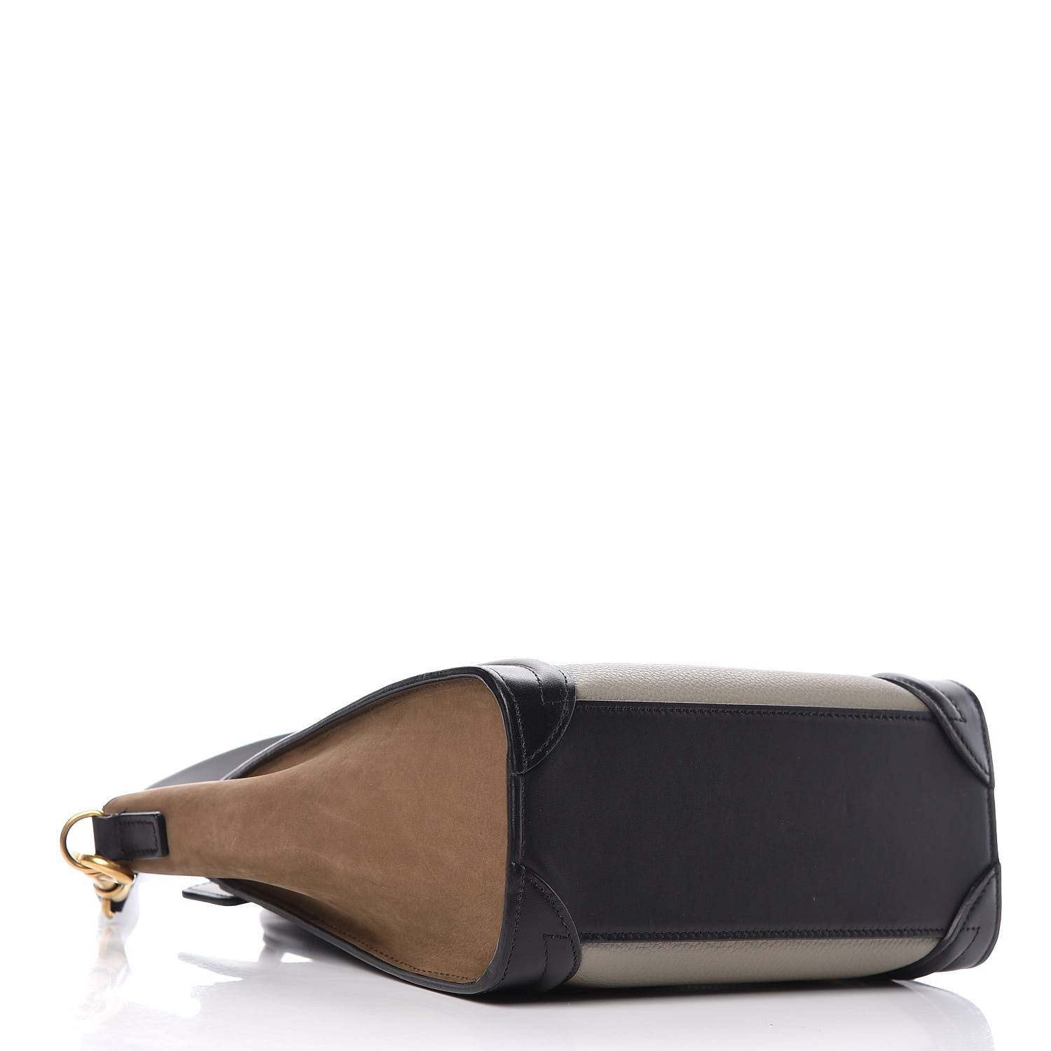 Celine Smooth Drummed Calfskin Nano Tri-Color Luggage Stone 4 of 13