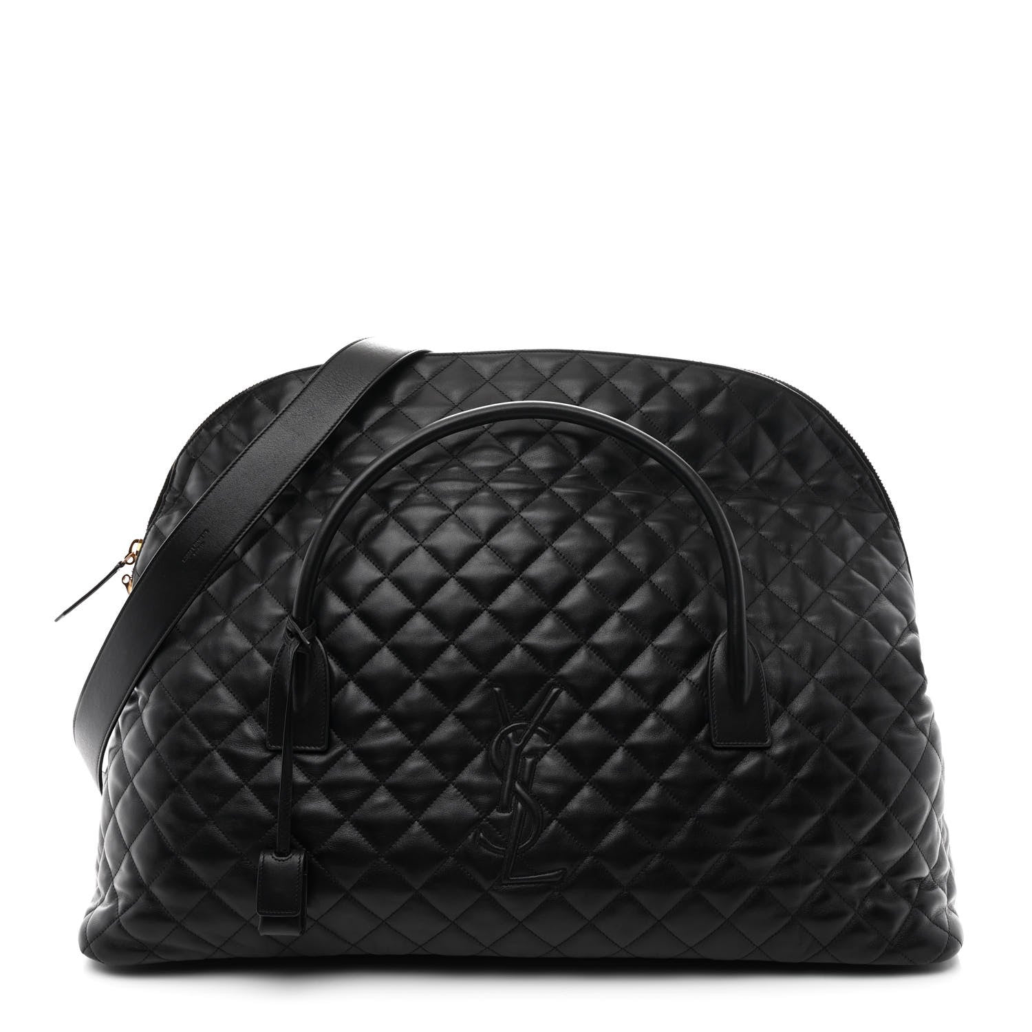 Saint Laurent Calfskin Quilted ES Giant Travel Bag Black 1 of 10