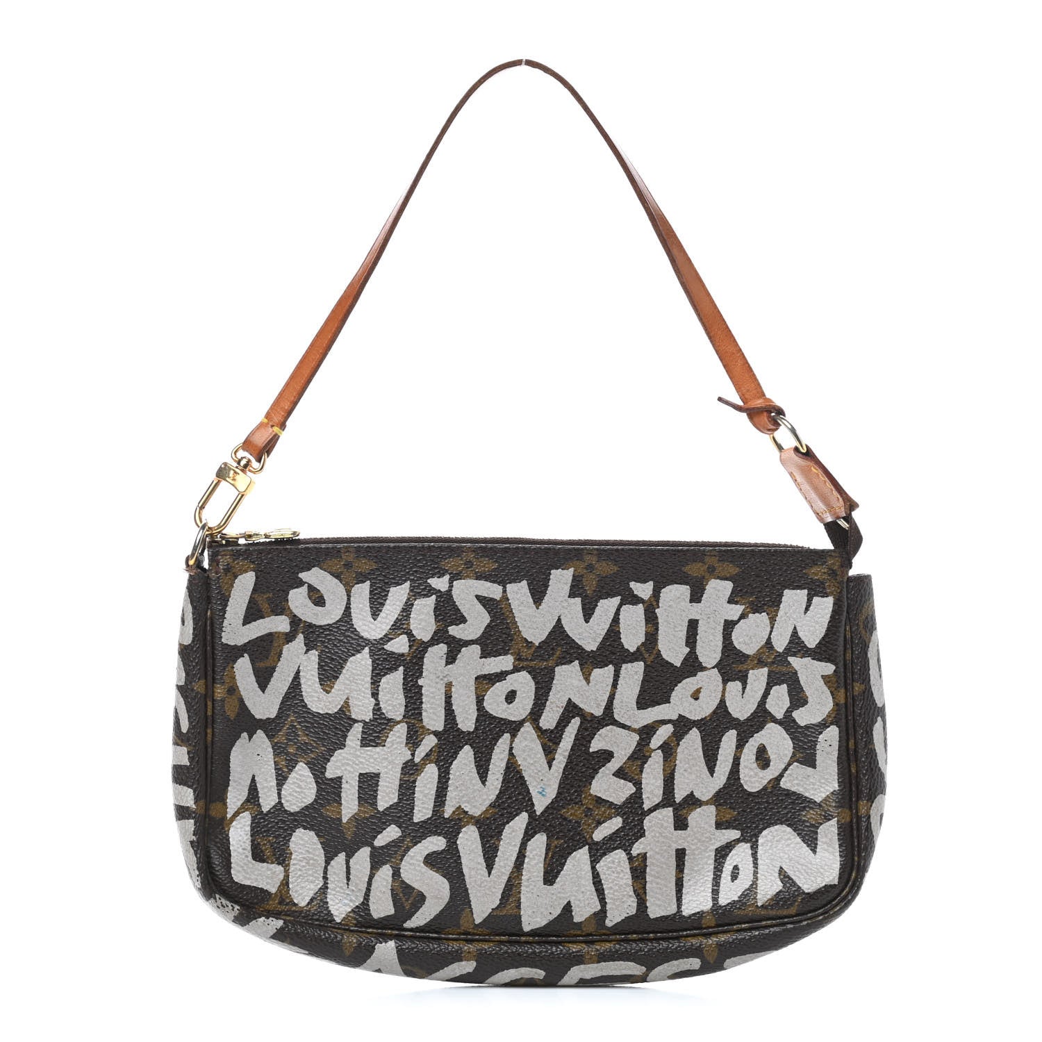 Louis Vuitton Monogram Graffiti Pochette Accessories Silver 1 of 11