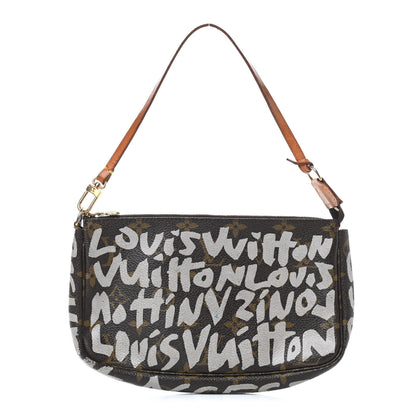 Louis Vuitton Monogram Graffiti Pochette Accessories Silver 1 of 11