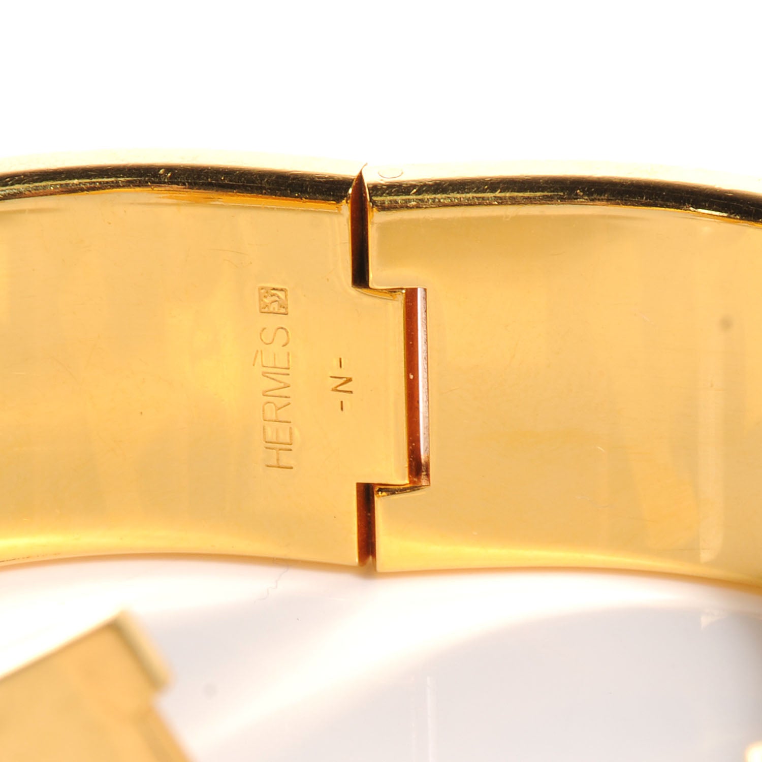 Hermes Enamel Wide Clic Clac H Bracelet PM Etoupe 5 of 5