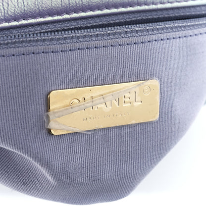 Chanel Iridescent Calfskin Quilted Medium Chanel 19 Flap Light Purple Blue 6 of 12