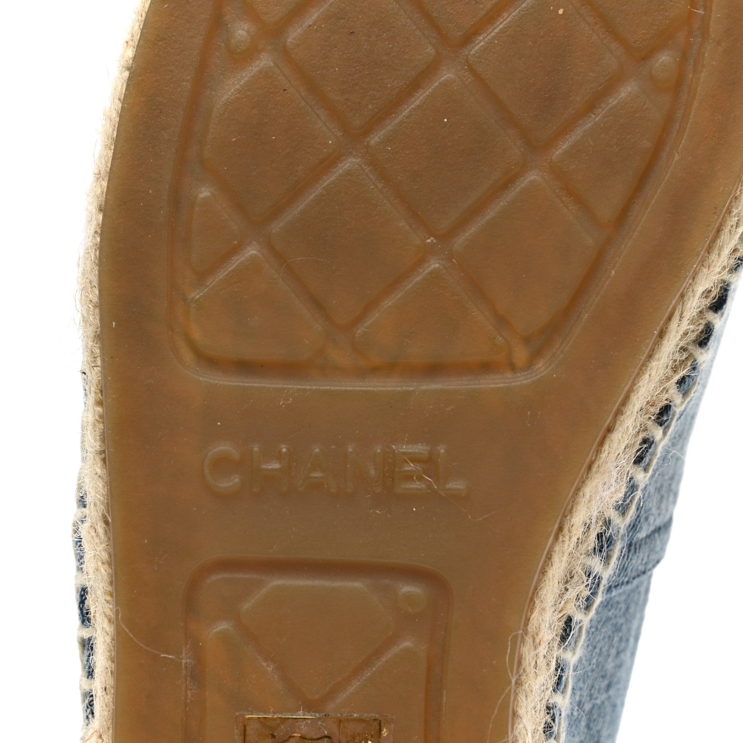 Chanel Denim CC Espadrilles 40 Blue Black 6 of 9