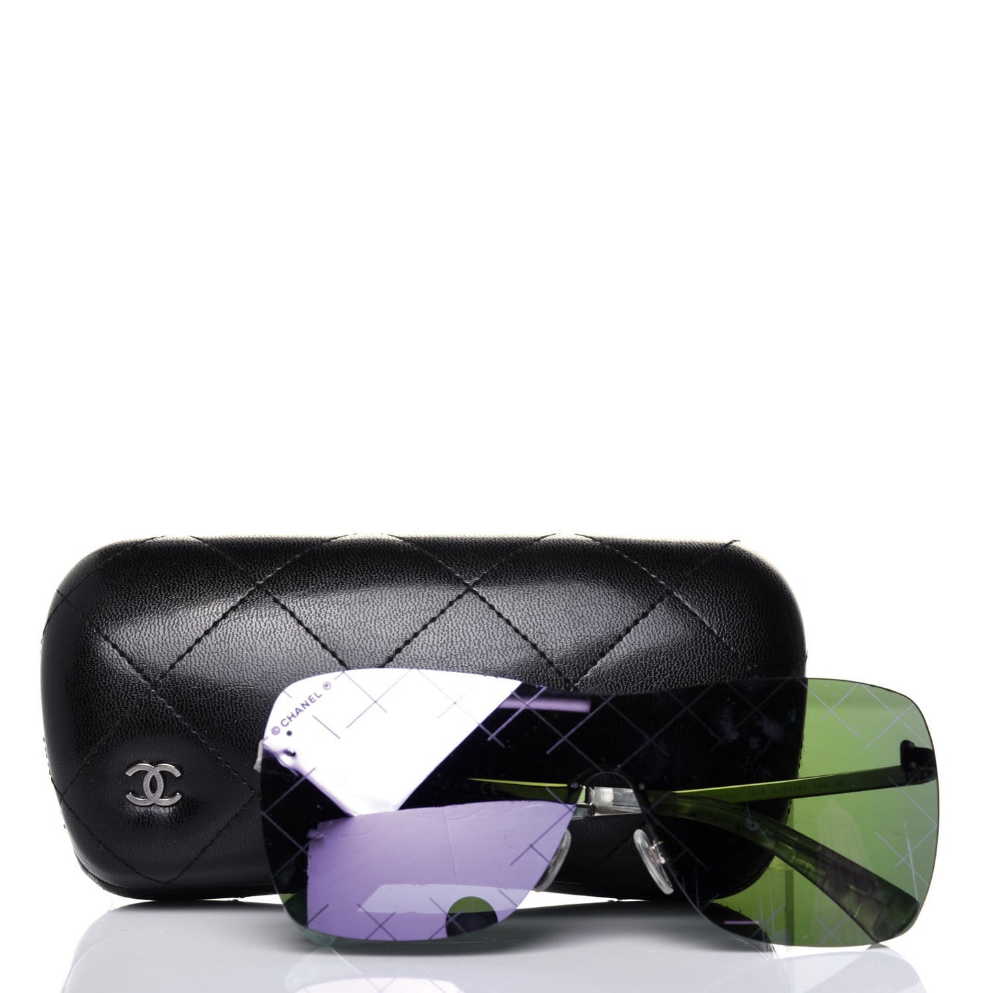 Shield Runway Sunglasses 4215 Silver Purple