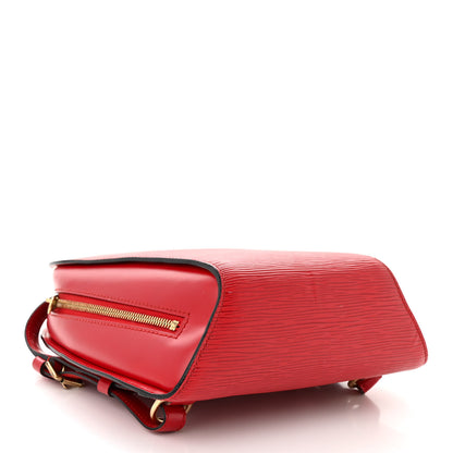 Louis Vuitton Epi Mabillon Backpack Castillan Red 4 of 17