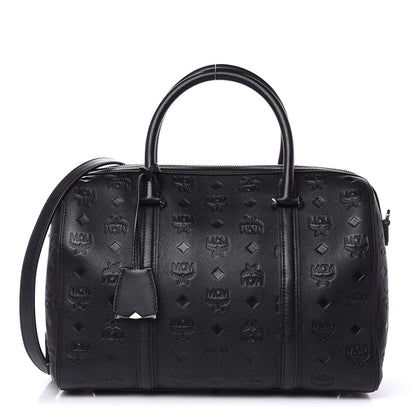 MCM Visetos Medium Essential Boston Bag Black 1 of 11