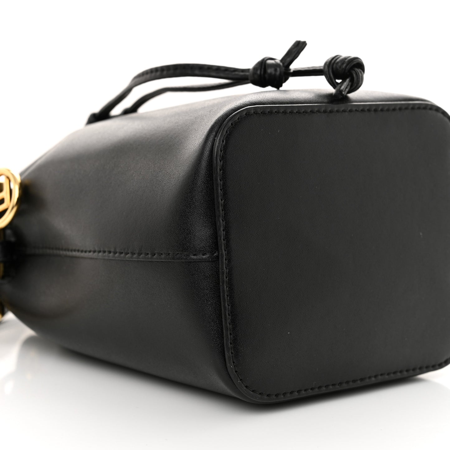 Vitello Liberty Lucido F is Fendi Mini Mon Tresor Bucket Bag Black