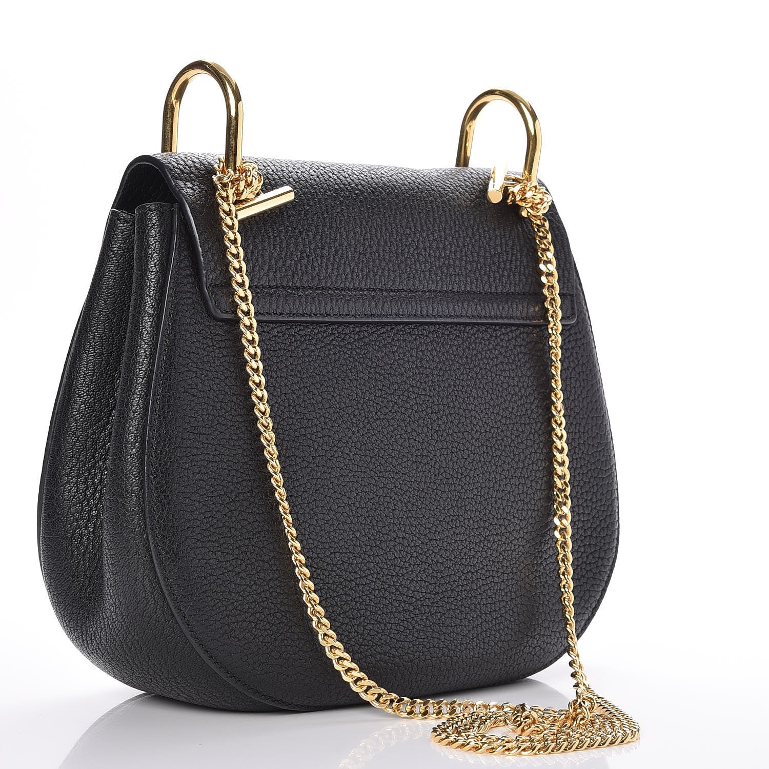 Chloe Grained Lambskin Drew Shoulder Bag Black 3 of 7