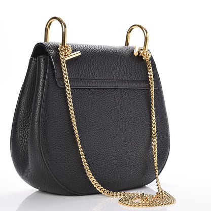 Chloe Grained Lambskin Drew Shoulder Bag Black 3 of 7