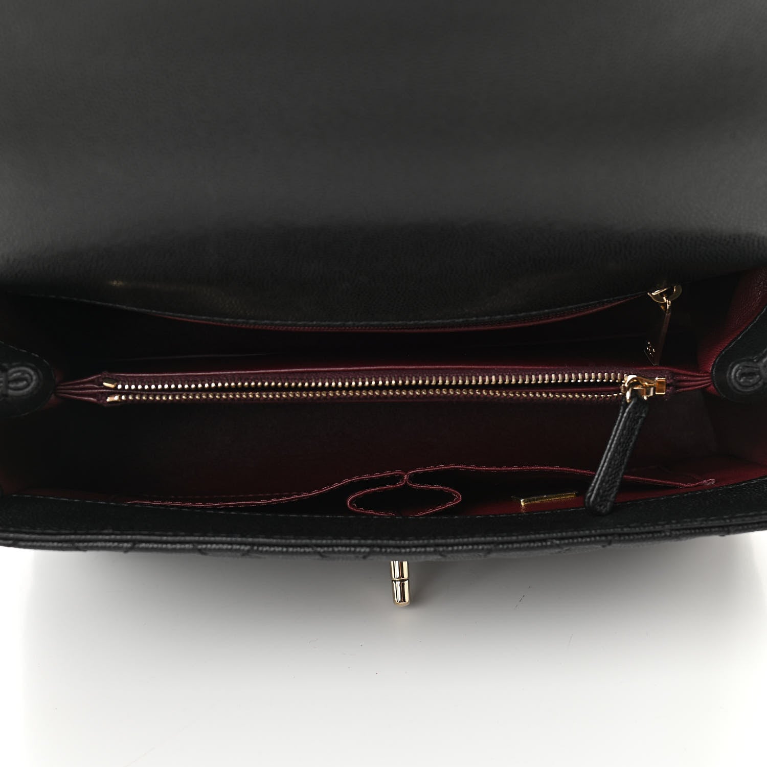 Chanel Caviar Lizard Quilted Small Coco Handle Flap Black 5 of 11