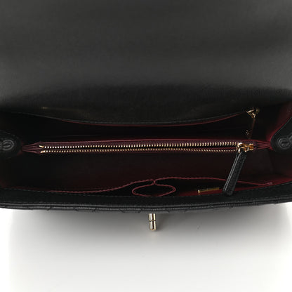 Chanel Caviar Lizard Quilted Small Coco Handle Flap Black 5 of 11