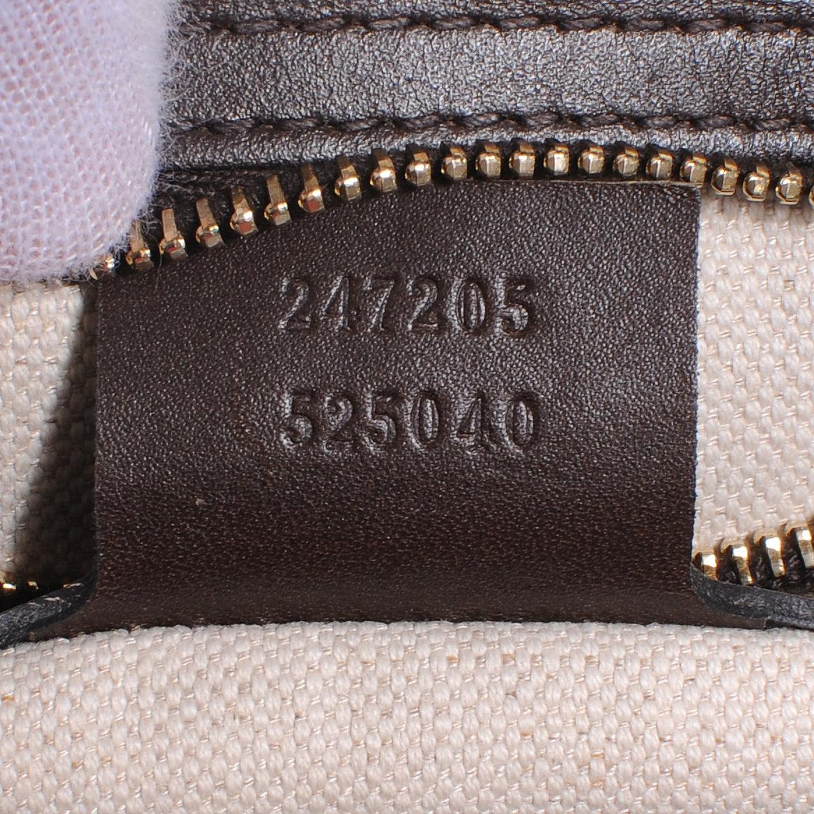 Gucci Monogram Selleria Calfskin Vintage Web Medium Boston Beige Ebony Cocoa 6 of 7