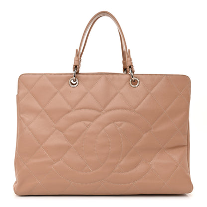 Chanel Soft Caviar Quilted Large CC Timeless Tote Beige 1 of 13