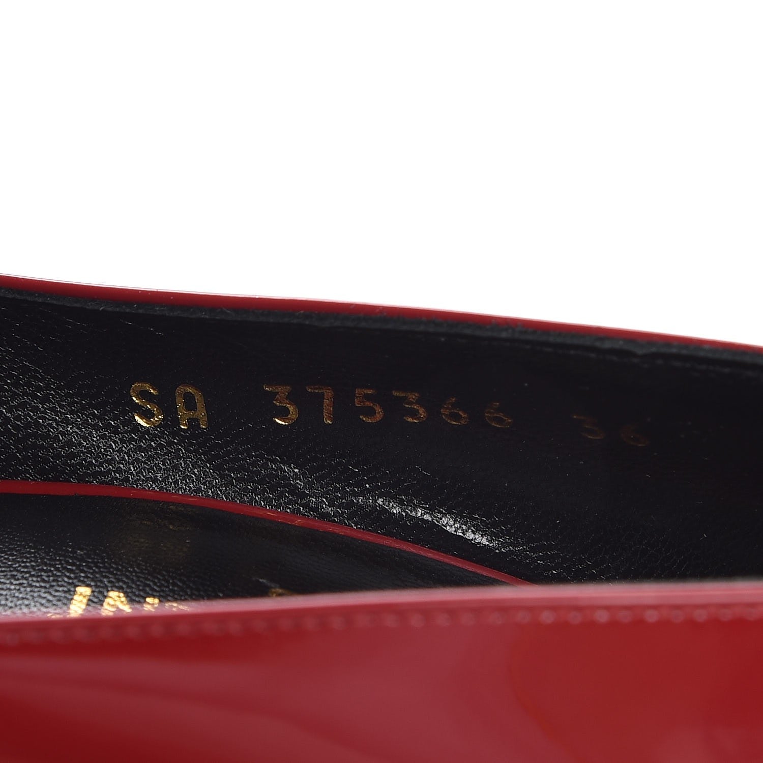 Saint Laurent Patent Classic Paris 105 Escarpin Pumps 36 New Red 9 of 12