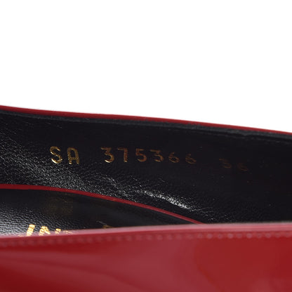 Saint Laurent Patent Classic Paris 105 Escarpin Pumps 36 New Red 9 of 12