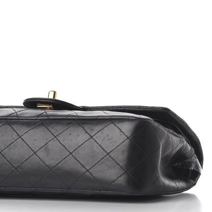 Chanel Lambskin Quilted Medium Double Flap Black 7 of 8