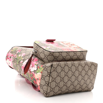 Gucci GG Supreme Monogram Blooms Small Single Buckle Backpack Beige Multicolor Dry Rose 4 of 13