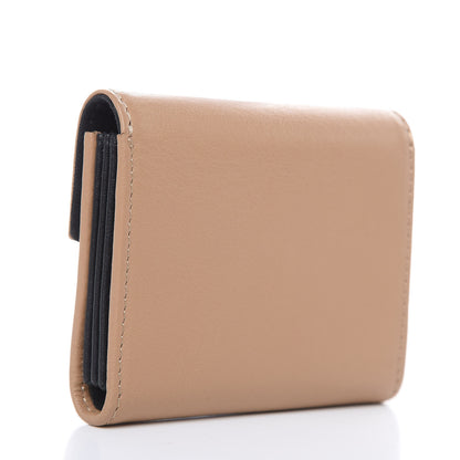 Fendi Vitello Dolce Bi-Color Gusseted Card Holder Cuoio 3 of 7