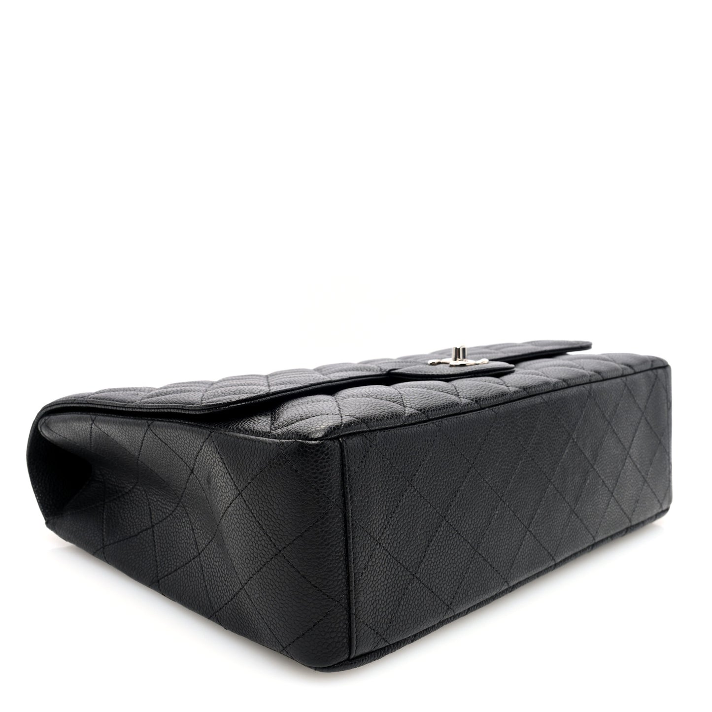 Caviar Quilted Maxi Single Flap Black
