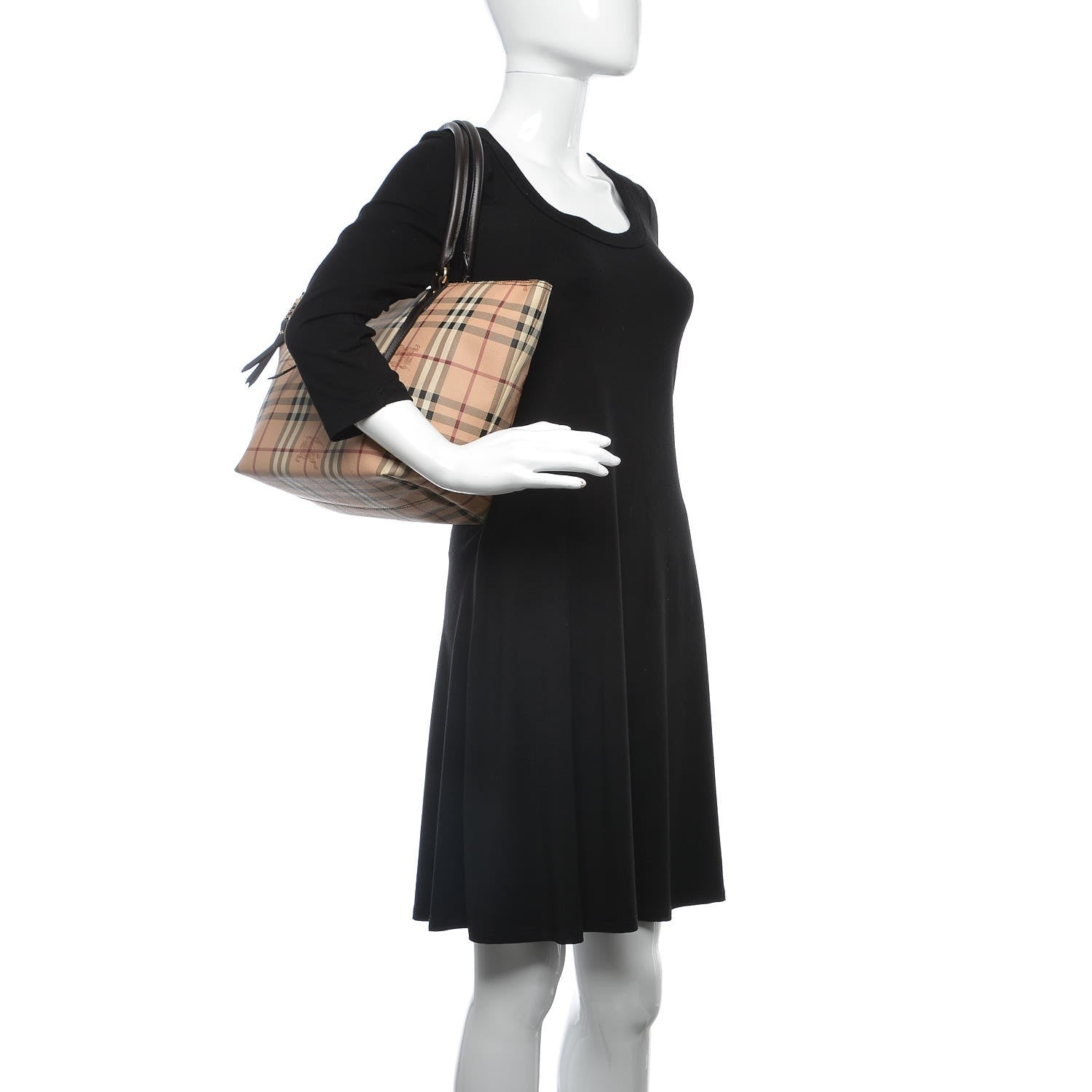 Burberry Haymarket Check Small Salisbury Tote Chocolate 2 of 7