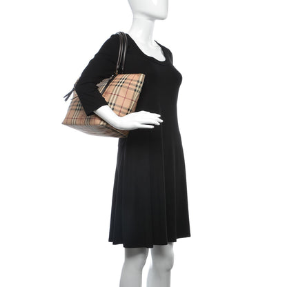 Burberry Haymarket Check Small Salisbury Tote Chocolate 2 of 7