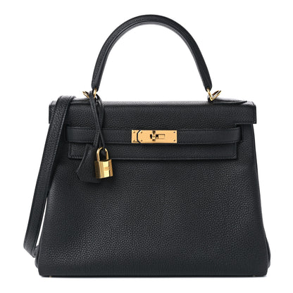 Hermes Togo Kelly Retourne 28 Black 1 of 20