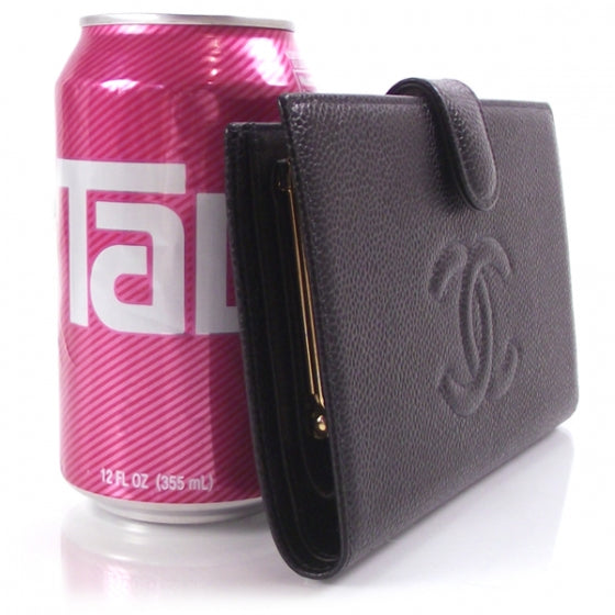 Chanel Caviar CC Wallet Clutch Black 3 of 10