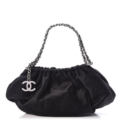 Chanel Satin Frame Top CC Small Evening Bag Black 1 of 7