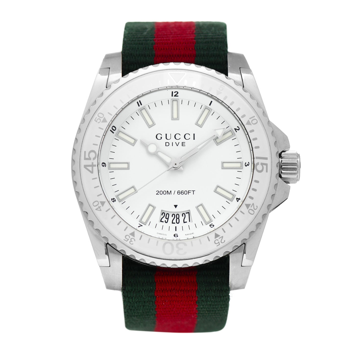 Stainless Steel Nylon 45mm Dive Quartz Watch