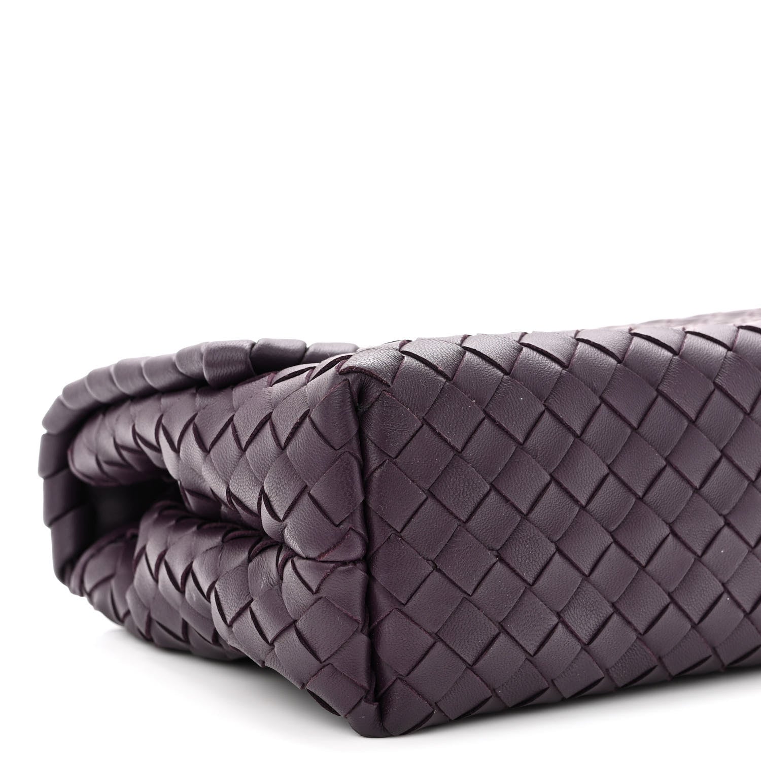 Bottega Veneta Nappa Intrecciato Baby Olimpia Shoulder Bag Dark Barolo 8 of 9
