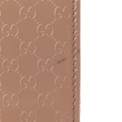 Gucci Patent Microguccissima Small Broadway Clutch Dark Cipria 12 of 14