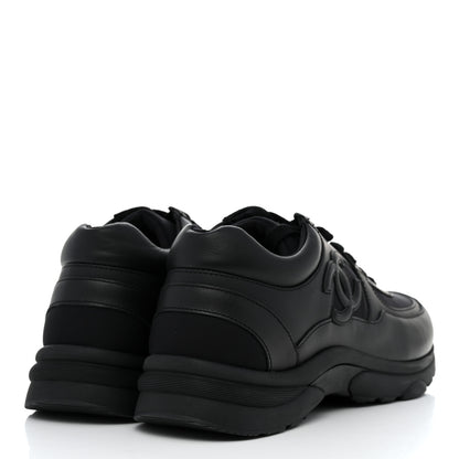 Chanel Calfskin Lambskin CC Uniform Sneakers 40 Black 4 of 9