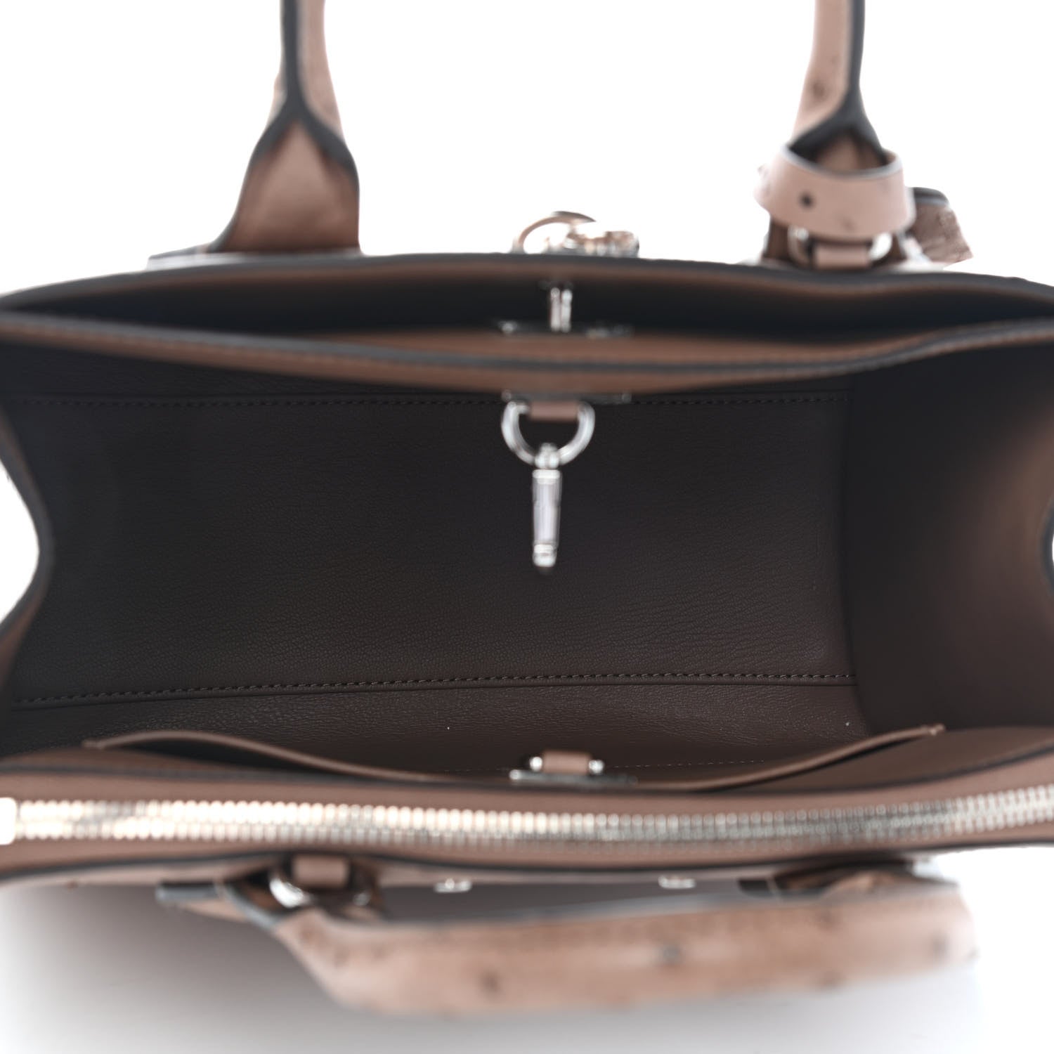 Louis Vuitton Ostrich City Steamer PM Gris 4 of 8