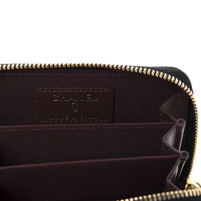 Chanel Caviar Quilted Zip Coin Purse Black 6 of 8