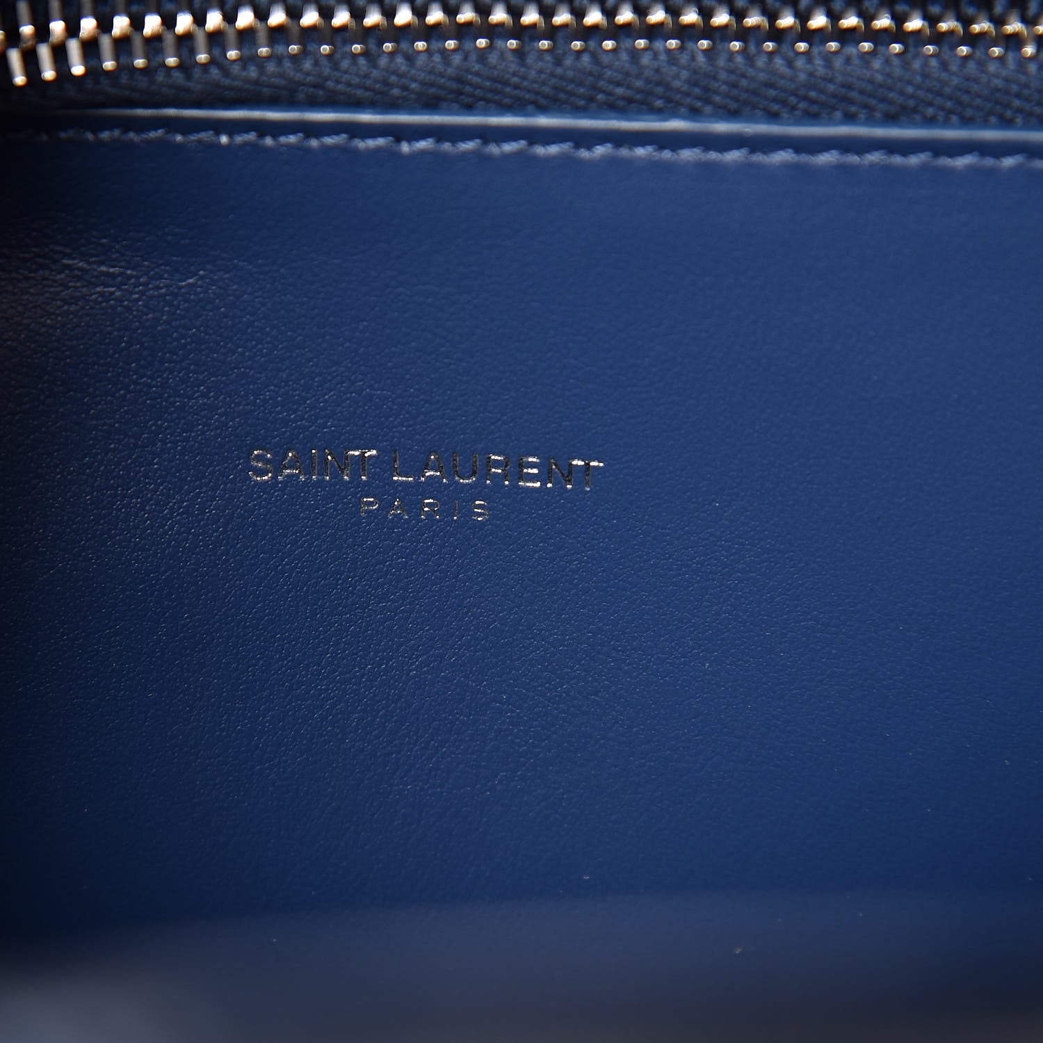 Saint Laurent Calfskin Crocodile Embossed Baby Sac De Jour Denim 8 of 9